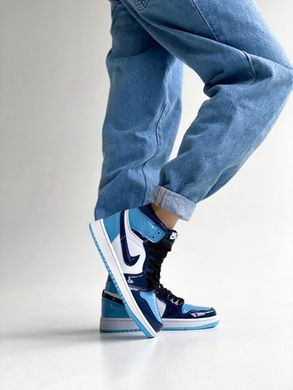 Кроссовки Air Jordan 1 Retro High Patent Blue
