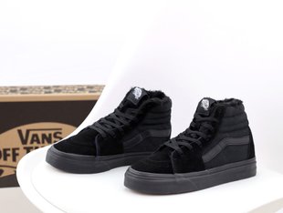 Кросівки Vans Old Skool High Total Black Winter Fur, 36