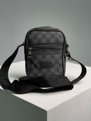 Месседжер Louis Vuitton Vertical Messenger Bag Grey Chess, 14x18x5