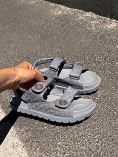 Сандалі Chanel Sandals Grey Leather Premium, 36