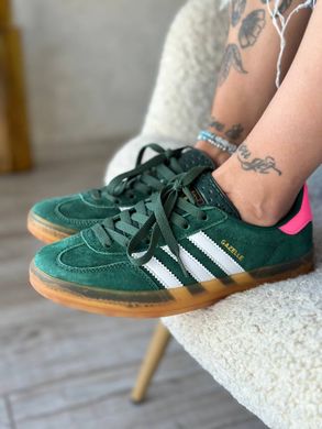 Кроссовки Adidas Gazelle Indoor Green White Pink