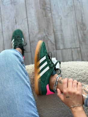 Кросівки Adidas Gazelle Indoor Green White Pink, 36