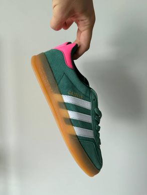 Кросівки Adidas Gazelle Indoor Green White Pink, 36