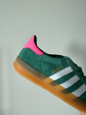 Кроссовки Adidas Gazelle Indoor Green White Pink, 36