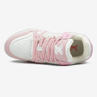 Кроссовки Louis Vuitton Trainer Sneakers Pink White, 36