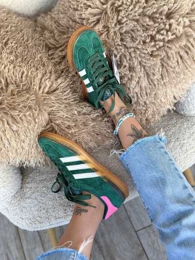  GAZELLE INDOOR スニーカー Кроссовки Adidas Gazelle Indoor Green White Pink Купить (Доставка