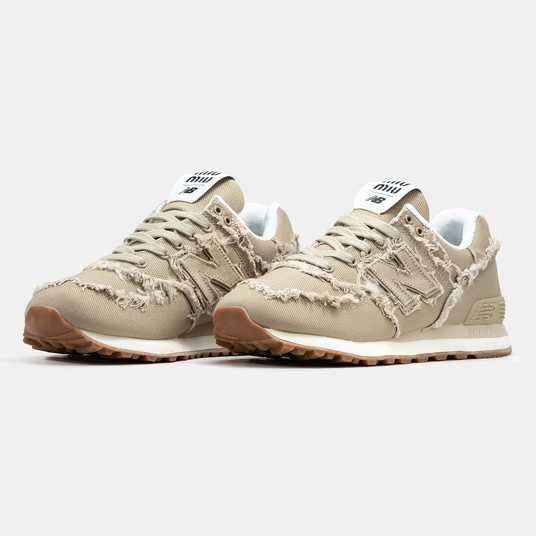 Кроссовки New Balance 574 x Miu Miu Beige Купить (Доставка 1-3 Дня)
