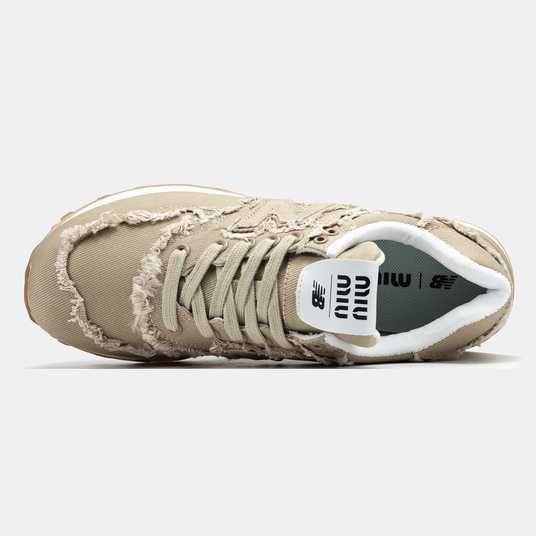 Кроссовки New Balance 574 x Miu Miu Beige Купить (Доставка 1-3 Дня)