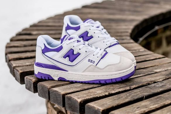 Кросівки NB New Balance 550 White Purple, 40