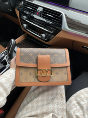 Сумка Louis Vuitton Dauphine MM Bag Beige Premium, 25x19x10