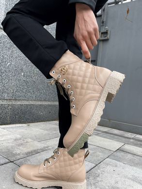 Ботинки Chanel Boots Beige Fur, 36