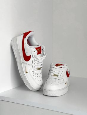 Кроссовки NK Air Force Low White Red, 37