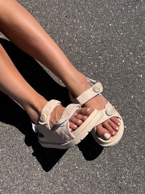 Сандалі Chanel Sandals Beige Leather Primium