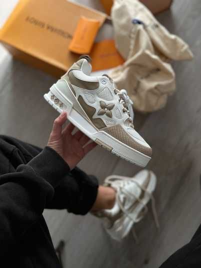 Кроссовки Louis Vuitton LV Skate Beige White Купить (Доставка 1-3 Дня)