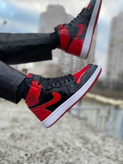 Кроссовки Air Jordan 1 High OG Patent Bred Купить (Доставка 1-3 Дня)