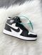 Кроссовки Jordan 1 Black/White Флис, 42