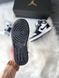Кроссовки Jordan 1 Black/White Флис, 42