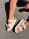 Сандали Chanel Sandals Beige Leather Primium, 36