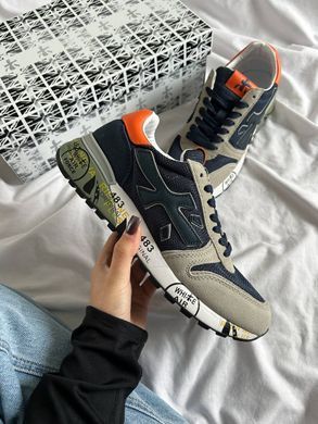 Кроссовки Premiata Mick Blue Grey Orange, 40