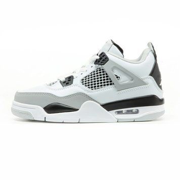 Кроссовки Air Jordan Retro 4 White Black, 41