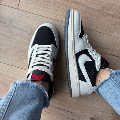 Кросівки Jordan 1 Low x Travis Scott Grey Fog, 45