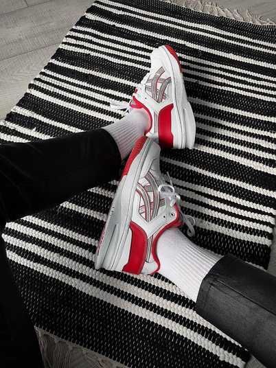 Кросівки Asics EX89 White Red Купити (Доставка 1-3 Дні)