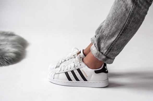 Кросівки Adidas Superstar white black (classic), 37