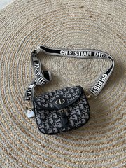 Сумка Christian Dior Bobby Oblique Grey Black, 23x18x6