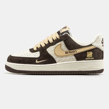Кроссовки Nike Air Force 1 x Undefeated Brown Beige, 40