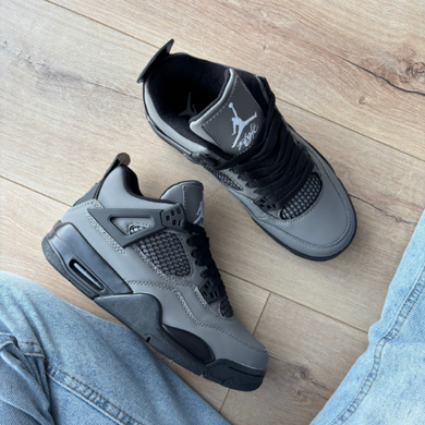 Кросівки Air Jordan 4 Grey Black, 36