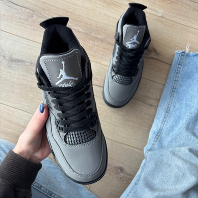 Кросівки Air Jordan 4 Grey Black, 36