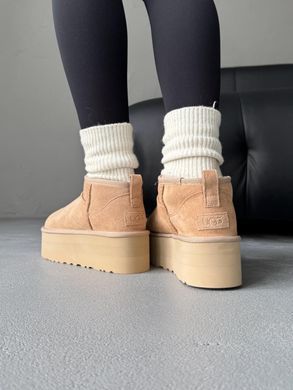 Черевики UGG Ultra Mini Beige Platform, 36