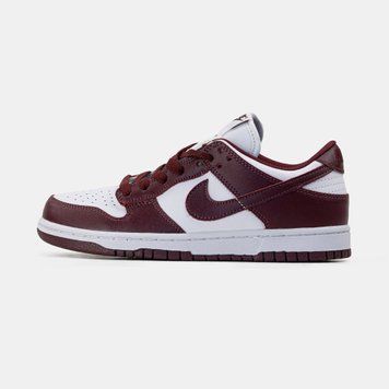 Кросівки NK Dunk Low Team Red Bordo White, 36