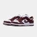 Кросівки NK Dunk Low Team Red Bordo White, 36