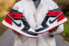 Кроссовки Nike Air Jordan 1 Red/White/Black Fur, 36