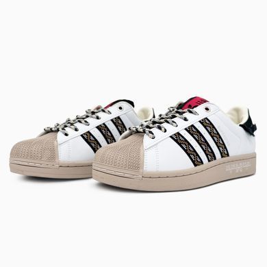Кроссовки Adidas Superstar II Fringe White Beige/Black, 36