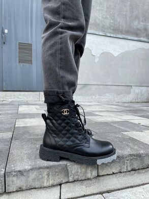 Черевики Chanel Boots Black Fur