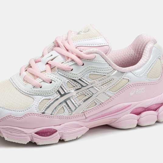 Кросівки Asics Gel-NYC Pink Beige Silver Купити (Доставка 1-3 Дні)