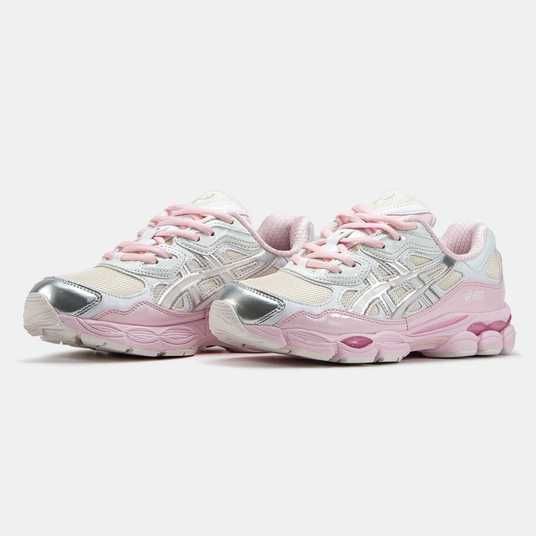 【402】ANKdoll　rosepink Кросівки Asics Gel-NYC Pink Beige Silver Купити (Доставка 1-3 Дні)