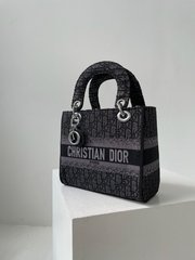 Сумка Christian Dior Lady D-Lite Black, 23x20x11