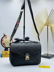 Сумка Louis Vuitton Pochette Metis Shawl Black, 24x18x10