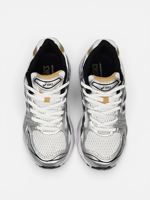 Кроссовки Asics Gel-Kayano 14 White Silver Black Gold, 40