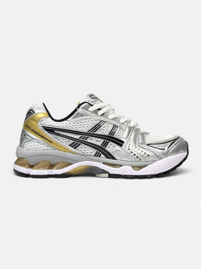 Кроссовки Asics Gel-Kayano 14 White Silver Black Gold, 40