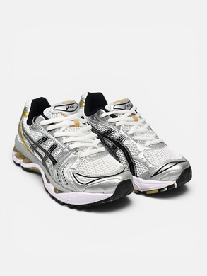 Кроссовки Asics Gel-Kayano 14 White Silver Black Gold, 40