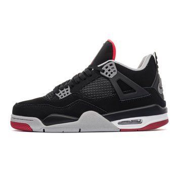 Кросівки Air Jordan Retro 4 Black Red Grey, 44