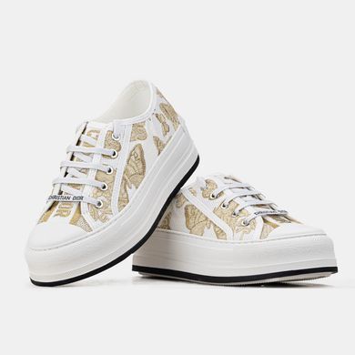 Кроссовки Dior B23 White Grey Platform Gold Batterfly, 40