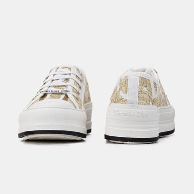 Кроссовки Dior B23 White Grey Platform Gold Batterfly, 40