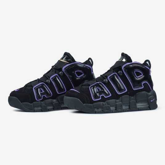 Кросівки Nike Air More Uptempo Black Purple Купити (Доставка 1-3 Дні)
