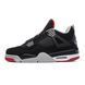 Кросівки Air Jordan Retro 4 Black Red Grey, 41