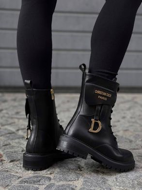 Черевики Dior Boots Black Мех